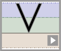 Capital letter V refiners