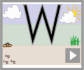 Capital letter W beginners