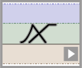 Letter x continuous cursive refiners