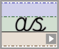 Cursive letter join as