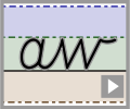 Cursive letter join aw