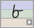 Letter b cursive refiners