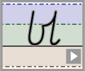 Cursive letter join bl