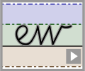 Cursive letter join ew