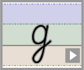 Letter g cursive refiners