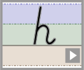 Letter h cursive refiners