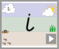 Letter i cursive beginners