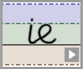 Cursive letter join ie