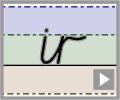 Cursive letter join ir