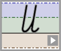 Cursive letter join ll