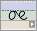 Cursive letter join oe