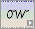 Cursive letter join ow