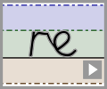 Cursive letter join re