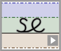 Cursive letter join se