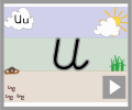 Letter u cursive beginners