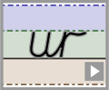 Cursive letter join ur