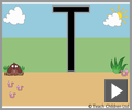 Capital letter T beginners