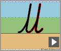 Letter join ll continuous cursive