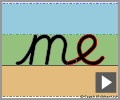 Letter join me continuous cursive
