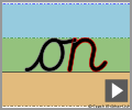 Letter join on continuous cursive
