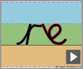 Letter join re continuous cursive