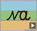 Letter join va continuous cursive