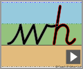 Letter join her continuous cursive