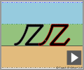Letter join zz continuous cursive