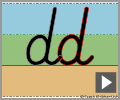 Cursive letter join dd