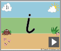 Letter i cursive beginners
