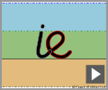 Cursive letter join ie
