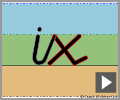 Cursive letter join ix
