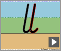 Cursive letter join ll