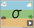 Letter o cursive beginners