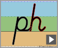 Cursive letter join ph