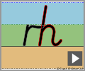 Cursive letter join rh