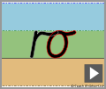 Cursive letter join ro
