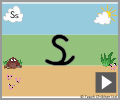 Letter s cursive beginners