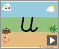 Letter u cursive beginners