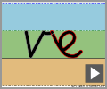 Cursive letter join ve
