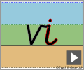 Cursive letter join vi