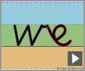 Cursive letter join we