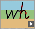 Cursive letter join wh