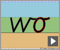 Cursive letter join wo
