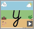 Letter y cursive beginners