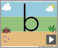 Letter b print beginners