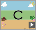 Letter c print beginners