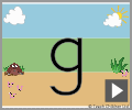 Letter g print beginners
