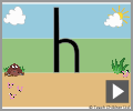 Letter h print beginners
