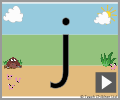 Letter j print beginners